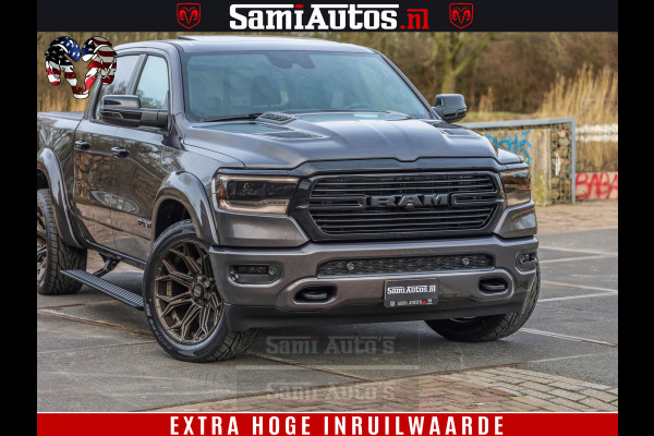 Dodge Ram 1500 Laramie Sport 5.7 V8 HEMI 402PK 4x4 | Panorama dak | 12' Scherm |Granite Crystal Metallic | Crew Cab | 5 Persoons | Dubbele Cabine | DC | VOORRAAD NR 2524 - 41249 |