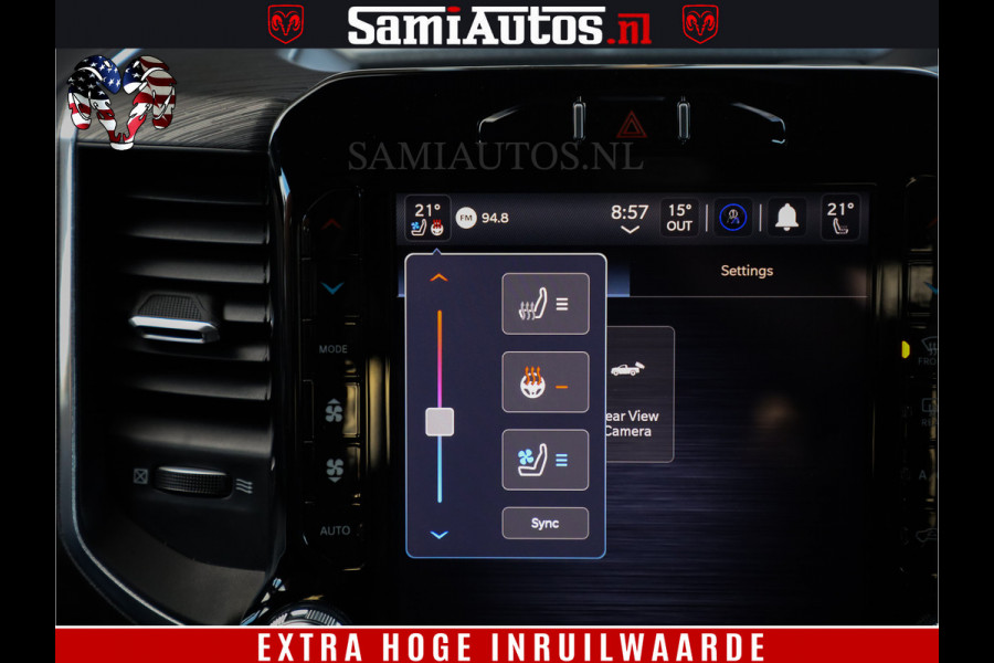 Dodge Ram 1500 Laramie Hemi 5.7 V8 4x4 Crew Cab DC | Panorama Dak | 12' Grootscherm | Comfortabele Dubbele Cabine met Royale 5 Zitplaatsen | Voorraad Nr 2521-41242