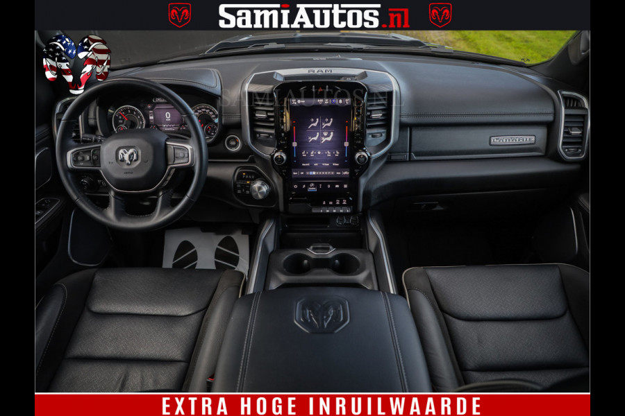 Dodge Ram 1500 Laramie Hemi 5.7 V8 4x4 Crew Cab DC | Panorama Dak | 12' Grootscherm | Comfortabele Dubbele Cabine met Royale 5 Zitplaatsen | Voorraad Nr 2521-41242