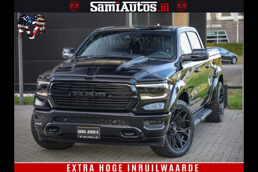 Dodge Ram 1500 Laramie Hemi 5.7 V8 4x4 Crew Cab DC | Panorama Dak | 12' Grootscherm | Comfortabele Dubbele Cabine met Royale 5 Zitplaatsen | Voorraad Nr 2521-41242