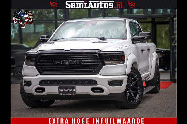 Dodge Ram 1500 Laramie Sport | V8 5,7 402 HP | Krachtige Hemi | Panorama Dak | 12' Scherm | Comfortabele Dubbele Cabine met Royale 5 Zitplaatsen | BPM vrij | Nu Leverbaar uit Voorraad | Voorraad Nr 2526-41272