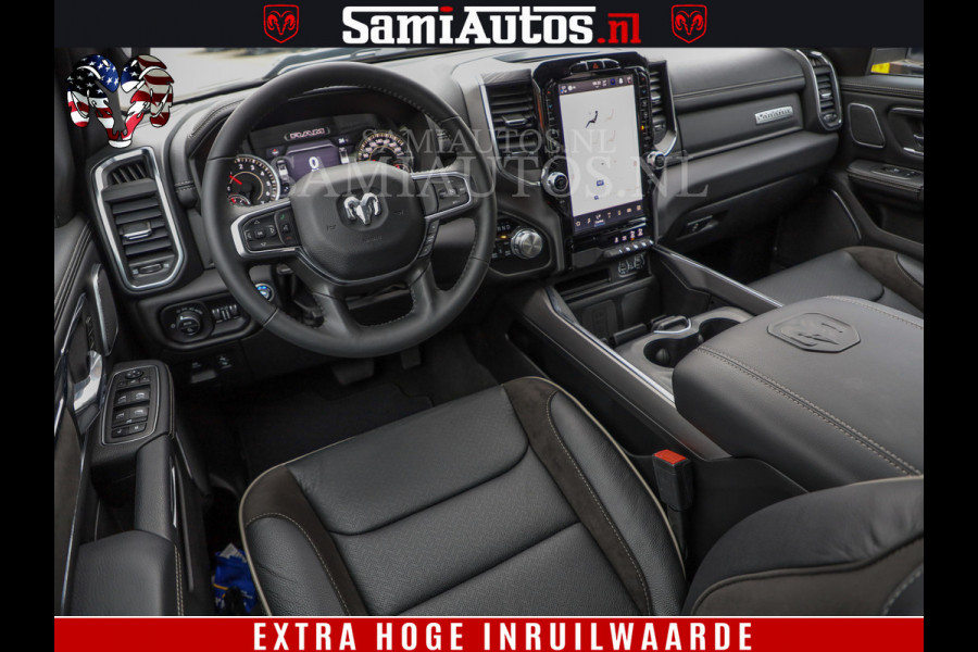Dodge Ram 1500 Laramie Sport | V8 5,7 402 HP | Krachtige Hemi | Panorama Dak | 12' Scherm | Comfortabele Dubbele Cabine met Royale 5 Zitplaatsen | BPM vrij | Nu Leverbaar uit Voorraad | Voorraad Nr 2526-41272