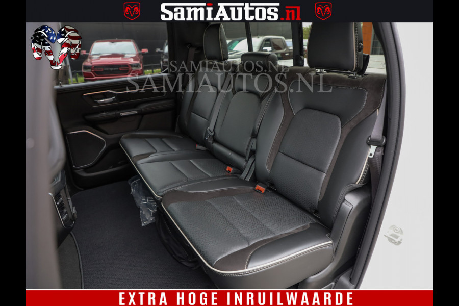 Dodge Ram 1500 Laramie Sport | V8 5,7 402 HP | Krachtige Hemi | Panorama Dak | 12' Scherm | Comfortabele Dubbele Cabine met Royale 5 Zitplaatsen | BPM vrij | Nu Leverbaar uit Voorraad | Voorraad Nr 2526-41272