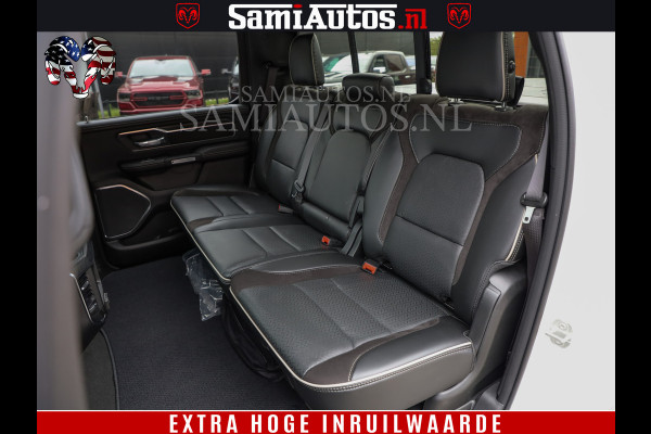 Dodge Ram 1500 Laramie Sport | V8 5,7 402 HP | Krachtige Hemi | Panorama Dak | 12' Scherm | Comfortabele Dubbele Cabine met Royale 5 Zitplaatsen | BPM vrij | Nu Leverbaar uit Voorraad | Voorraad Nr 2526-41272
