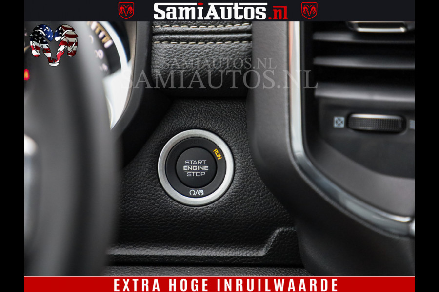 Dodge Ram 1500 Laramie Sport | V8 5,7 402 HP | Krachtige Hemi | Panorama Dak | 12' Scherm | Comfortabele Dubbele Cabine met Royale 5 Zitplaatsen | BPM vrij | Nu Leverbaar uit Voorraad | Voorraad Nr 2526-41272