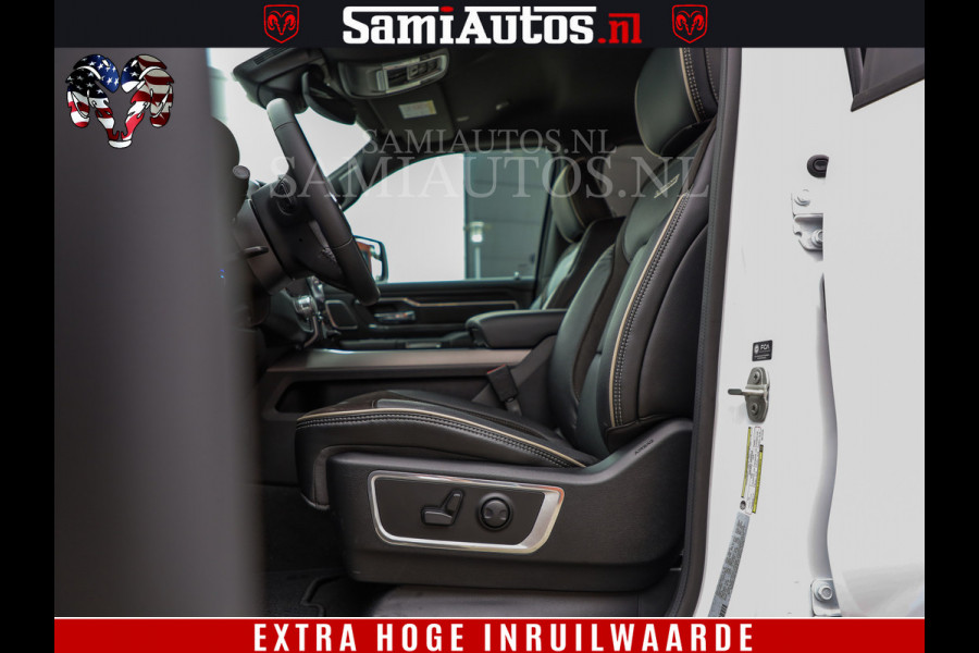 Dodge Ram 1500 Laramie Sport | V8 5,7 402 HP | Krachtige Hemi | Panorama Dak | 12' Scherm | Comfortabele Dubbele Cabine met Royale 5 Zitplaatsen | BPM vrij | Nu Leverbaar uit Voorraad | Voorraad Nr 2526-41272