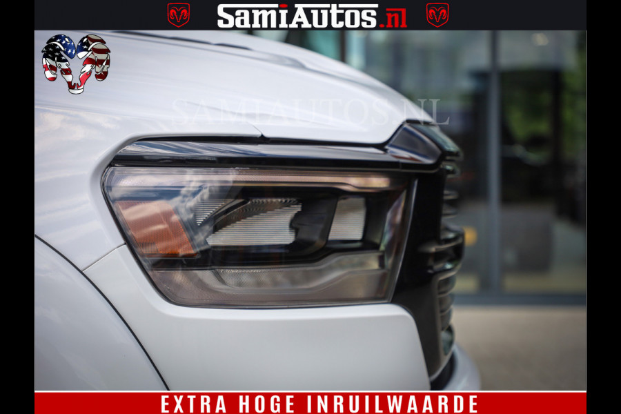 Dodge Ram 1500 Laramie Sport | V8 5,7 402 HP | Krachtige Hemi | Panorama Dak | 12' Scherm | Comfortabele Dubbele Cabine met Royale 5 Zitplaatsen | BPM vrij | Nu Leverbaar uit Voorraad | Voorraad Nr 2526-41272