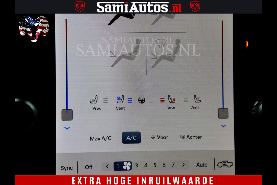 Dodge Ram 1500 Laramie Sport | V8 5,7 402 HP | Krachtige Hemi | Panorama Dak | 12' Scherm | Comfortabele Dubbele Cabine met Royale 5 Zitplaatsen | BPM vrij | Nu Leverbaar uit Voorraad | Voorraad Nr 2526-41272