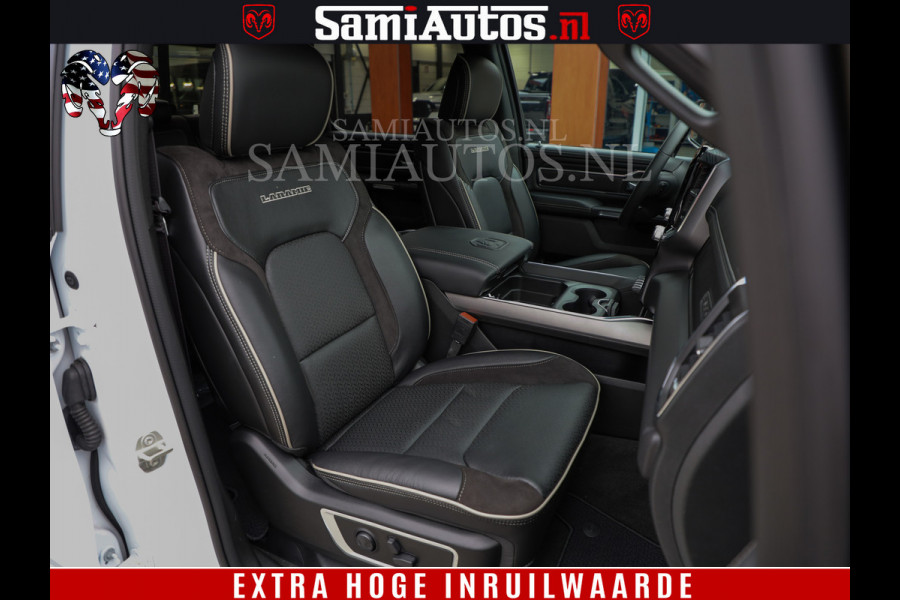 Dodge Ram 1500 Laramie Sport | V8 5,7 402 HP | Krachtige Hemi | Panorama Dak | 12' Scherm | Comfortabele Dubbele Cabine met Royale 5 Zitplaatsen | BPM vrij | Nu Leverbaar uit Voorraad | Voorraad Nr 2526-41272