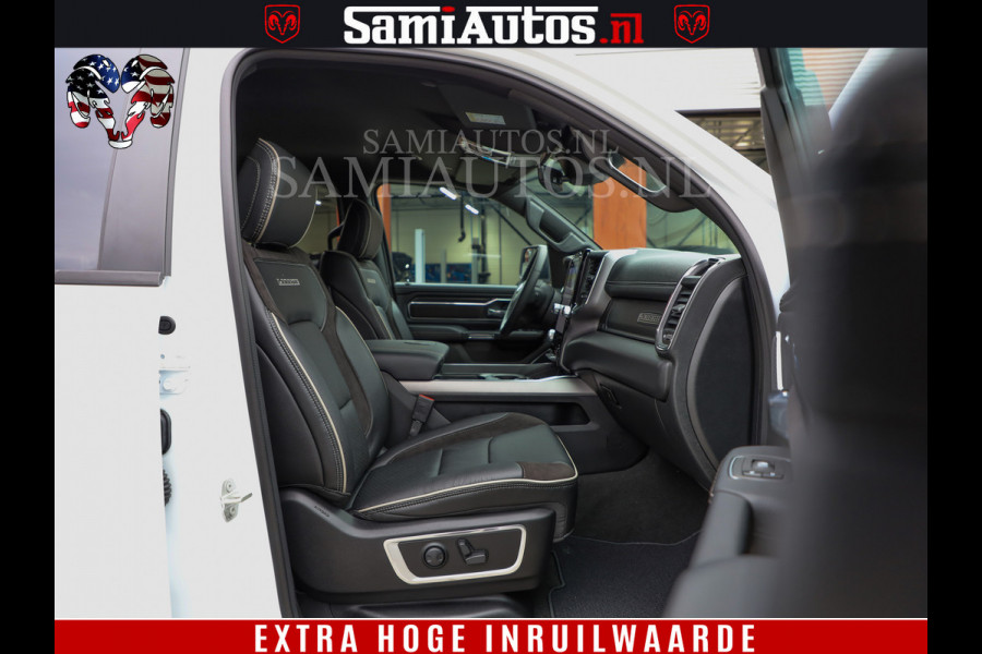 Dodge Ram 1500 Laramie Sport | V8 5,7 402 HP | Krachtige Hemi | Panorama Dak | 12' Scherm | Comfortabele Dubbele Cabine met Royale 5 Zitplaatsen | BPM vrij | Nu Leverbaar uit Voorraad | Voorraad Nr 2526-41272