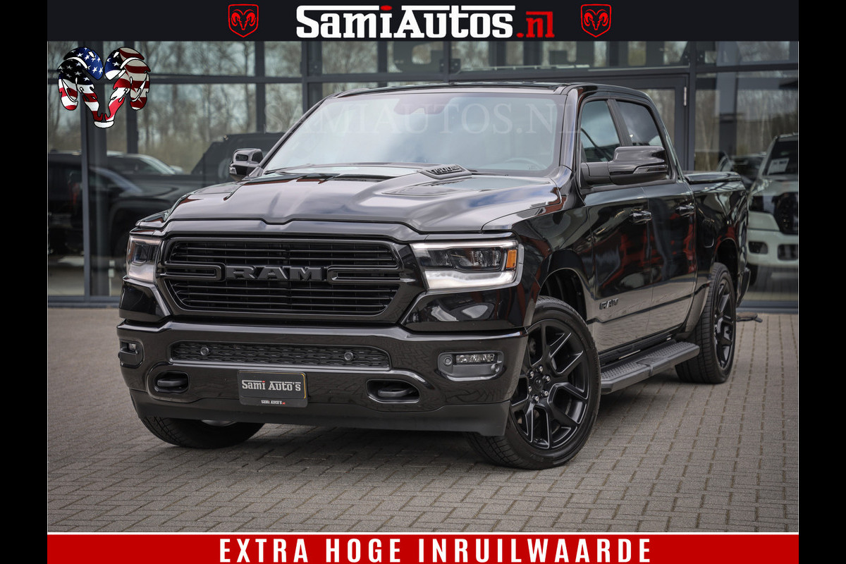 Dodge Ram 1500 LARAMIE SPORT 4X4 5.7 V8 | PRINS LPG | CAMERA | APPLE CARPLAY | 3500KG | FULL LED | CRUISE | MEMORY SEATS | LEDER | DUBBELE CABINE | CREWCAB Voorraad Nr: 2525 - 41256