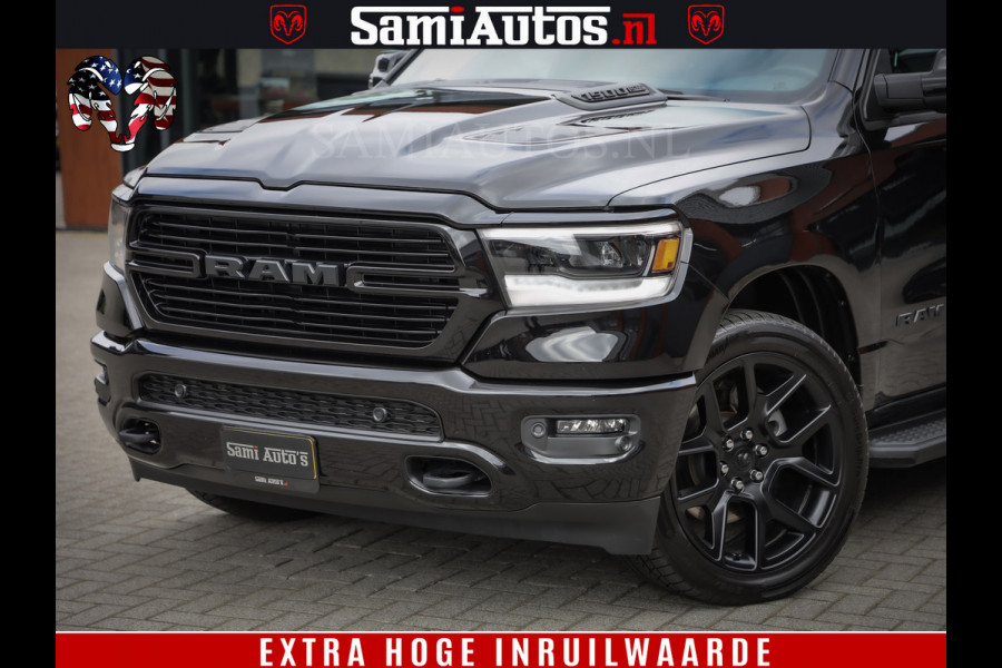 Dodge Ram 1500 LARAMIE SPORT 4X4 5.7 V8 | PRINS LPG | CAMERA | APPLE CARPLAY | 3500KG | FULL LED | CRUISE | MEMORY SEATS | LEDER | DUBBELE CABINE | CREWCAB Voorraad Nr: 2525 - 41256