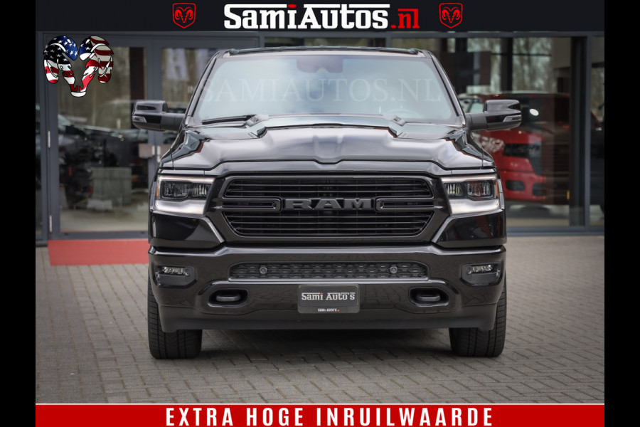 Dodge Ram 1500 LARAMIE SPORT 4X4 5.7 V8 | PRINS LPG | CAMERA | APPLE CARPLAY | 3500KG | FULL LED | CRUISE | MEMORY SEATS | LEDER | DUBBELE CABINE | CREWCAB Voorraad Nr: 2525 - 41256