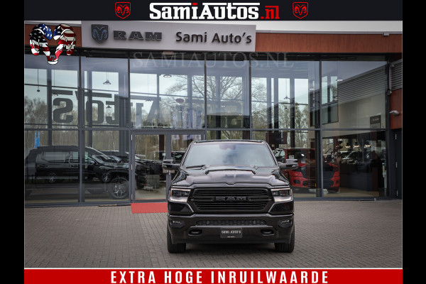 Dodge Ram 1500 LARAMIE SPORT 4X4 5.7 V8 | PRINS LPG | CAMERA | APPLE CARPLAY | 3500KG | FULL LED | CRUISE | MEMORY SEATS | LEDER | DUBBELE CABINE | CREWCAB Voorraad Nr: 2525 - 41256