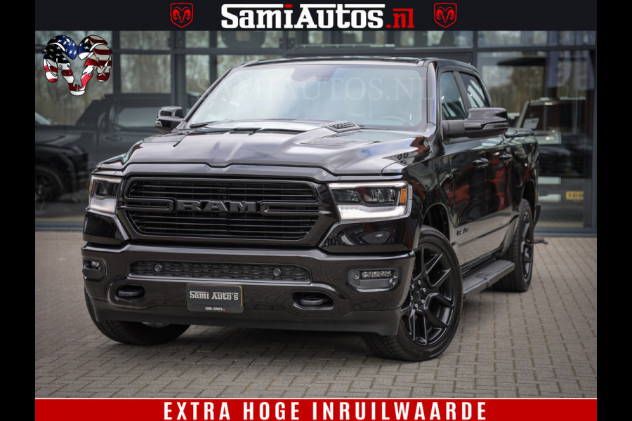 Dodge Ram 1500 LARAMIE SPORT 4X4 5.7 V8 | PRINS LPG | CAMERA | APPLE CARPLAY | 3500KG | FULL LED | CRUISE | MEMORY SEATS | LEDER | DUBBELE CABINE | CREWCAB Voorraad Nr: 2525 - 41256