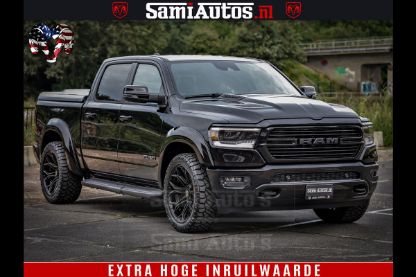 Dodge Ram 1500 Laramie Sport | HEMI 5.7 V8 4x4 | LPG | Grootscherm 12" | LARAMIE PERFORMANCE | ZWART | CREWCAB 5'7 | GRIJSKENTEKEN | DUBBELE CABINE | 5 Persoons | VOORRAAD NR 2528-641276