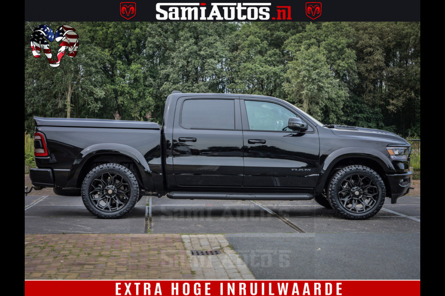 Dodge Ram 1500 Laramie Sport | HEMI 5.7 V8 4x4 | LPG | Grootscherm 12" | LARAMIE PERFORMANCE | ZWART | CREWCAB 5'7 | GRIJSKENTEKEN | DUBBELE CABINE | 5 Persoons | VOORRAAD NR 2528-641276