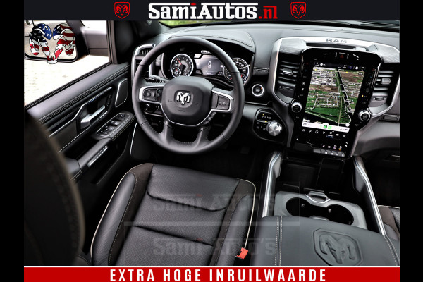 Dodge Ram 1500 Laramie Sport | HEMI 5.7 V8 4x4 | LPG | Grootscherm 12" | LARAMIE PERFORMANCE | ZWART | CREWCAB 5'7 | GRIJSKENTEKEN | DUBBELE CABINE | 5 Persoons | VOORRAAD NR 2528-641276