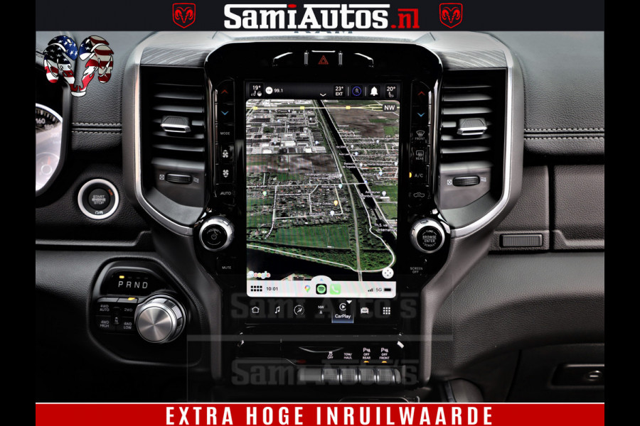 Dodge Ram 1500 Laramie Sport | HEMI 5.7 V8 4x4 | LPG | Grootscherm 12" | LARAMIE PERFORMANCE | ZWART | CREWCAB 5'7 | GRIJSKENTEKEN | DUBBELE CABINE | 5 Persoons | VOORRAAD NR 2528-641276