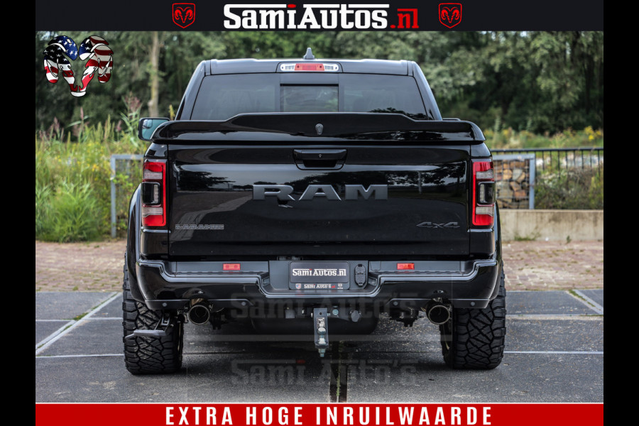 Dodge Ram 1500 Laramie Sport | HEMI 5.7 V8 4x4 | LPG | Grootscherm 12" | LARAMIE PERFORMANCE | ZWART | CREWCAB 5'7 | GRIJSKENTEKEN | DUBBELE CABINE | 5 Persoons | VOORRAAD NR 2528-641276