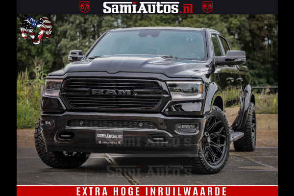 Dodge Ram 1500 Laramie Sport | HEMI 5.7 V8 4x4 | LPG | Grootscherm 12" | LARAMIE PERFORMANCE | ZWART | CREWCAB 5'7 | GRIJSKENTEKEN | DUBBELE CABINE | 5 Persoons | VOORRAAD NR 2528-641276
