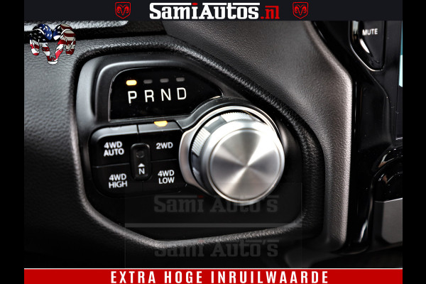 Dodge Ram 1500 Laramie Sport | HEMI 5.7 V8 4x4 | LPG | Grootscherm 12" | LARAMIE PERFORMANCE | ZWART | CREWCAB 5'7 | GRIJSKENTEKEN | DUBBELE CABINE | 5 Persoons | VOORRAAD NR 2528-641276