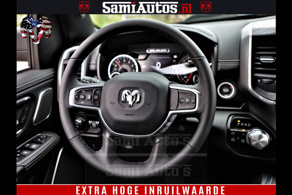 Dodge Ram 1500 Laramie Sport | HEMI 5.7 V8 4x4 | LPG | Grootscherm 12" | LARAMIE PERFORMANCE | ZWART | CREWCAB 5'7 | GRIJSKENTEKEN | DUBBELE CABINE | 5 Persoons | VOORRAAD NR 2528-641276