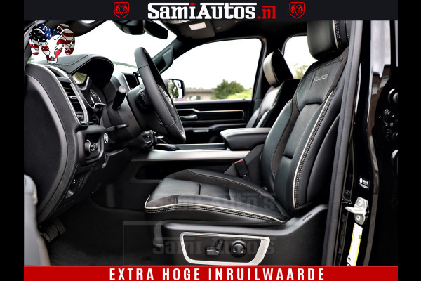 Dodge Ram 1500 Laramie Sport | HEMI 5.7 V8 4x4 | LPG | Grootscherm 12" | LARAMIE PERFORMANCE | ZWART | CREWCAB 5'7 | GRIJSKENTEKEN | DUBBELE CABINE | 5 Persoons | VOORRAAD NR 2528-641276