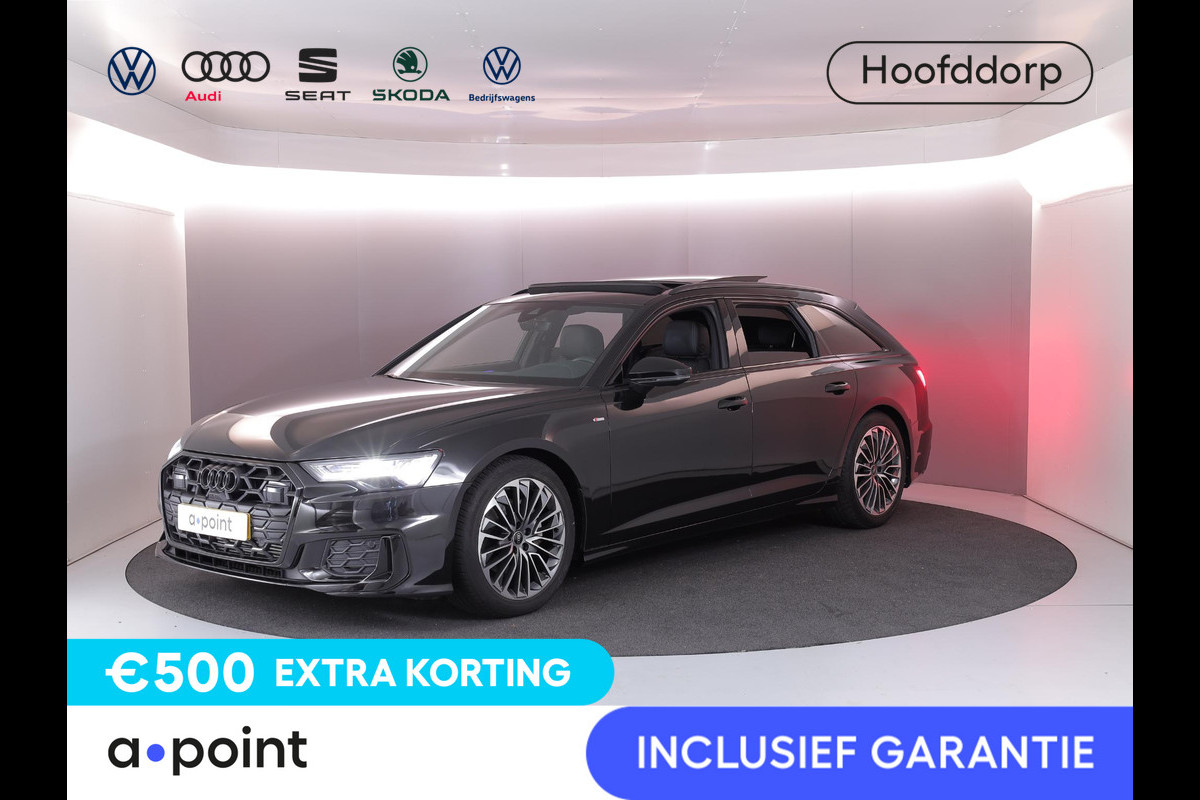 Audi A6 Avant 40 TFSI S edition Competition 204 pk S-tronic | Verlengde garantie | Navigatie | Panoramadak | Parkeersensoren | Achteruitrijcamera | Stoelverwarming | S-Line |