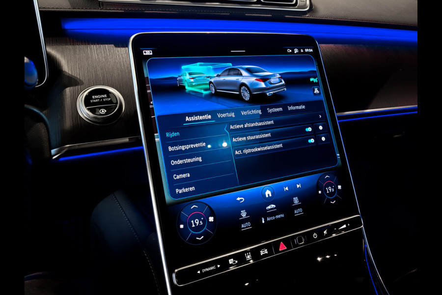 Mercedes-Benz S-Klasse 400d 4-M AMG Achterassturing|Ruitleder|Burmester|Rij-assistentie|Keyless|Night|21" Aut9