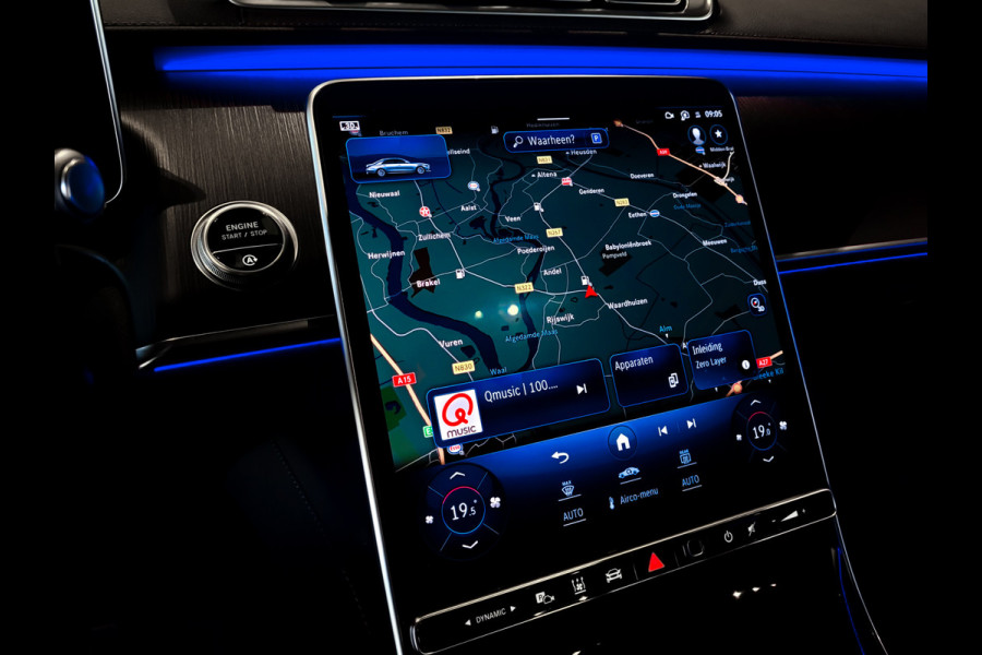 Mercedes-Benz S-Klasse 400d 4-M AMG Achterassturing|Ruitleder|Burmester|Rij-assistentie|Keyless|Night|21" Aut9