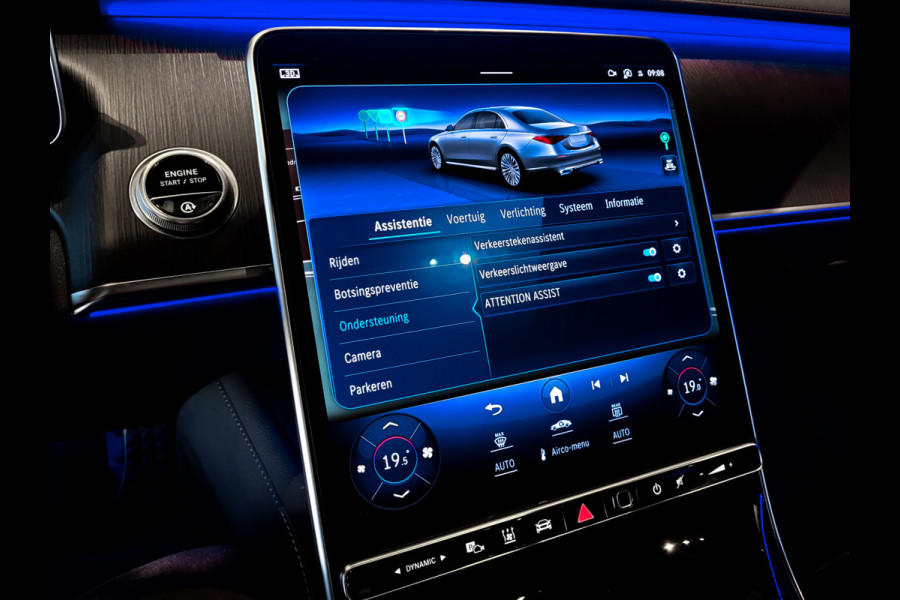 Mercedes-Benz S-Klasse 400d 4-M AMG Achterassturing|Ruitleder|Burmester|Rij-assistentie|Keyless|Night|21" Aut9