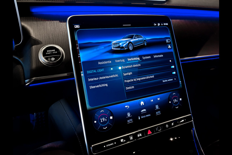 Mercedes-Benz S-Klasse 400d 4-M AMG Achterassturing|Ruitleder|Burmester|Rij-assistentie|Keyless|Night|21" Aut9