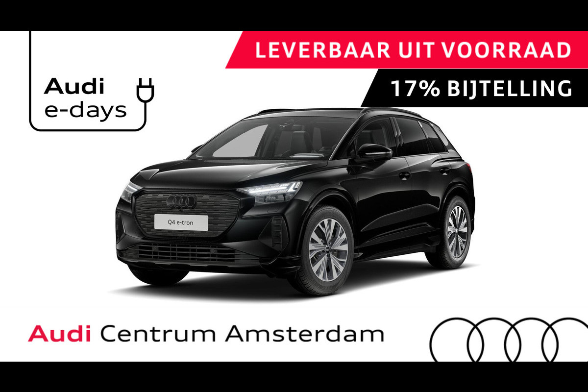 Audi Q4 e-tron 40 Advanced edition 63 kWh 204pk | Achteruitrijcamera | Assistentiepakket plus | Optiekpakket zwart plus | Privacy glas | Adaptive cruise control |