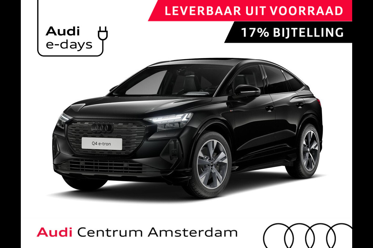 Audi Q4 Sportback e-tron 45 S edition Competition 82 kWh 286 pk | Assistentiepakket plus | Comfortpakket plus | Glazen panoramadak | Ambient lichtpakket |