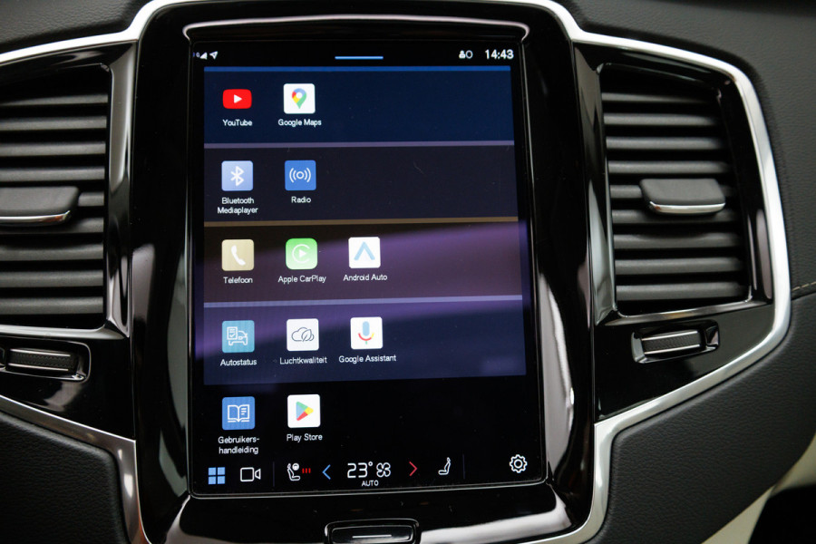 Volvo XC90 2.0 T8 Recharge AWD Ultimate Bright 456 PK Long range | 7 persoons! | Pano | Leer | Headup | All-season Harman Kardon, Stoel-, stuur- & achterbankverw, Elec. voorstoelen met geheugen, Pilot assist, 360 Camera