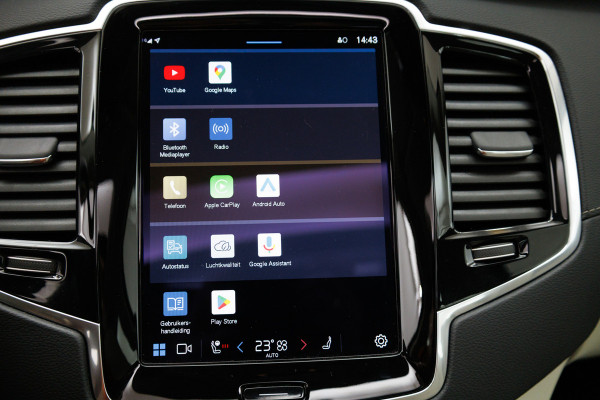 Volvo XC90 2.0 T8 Recharge AWD Ultimate Bright 456 PK Long range | 7 persoons! | Pano | Leer | Headup | All-season Harman Kardon, Stoel-, stuur- & achterbankverw, Elec. voorstoelen met geheugen, Pilot assist, 360 Camera