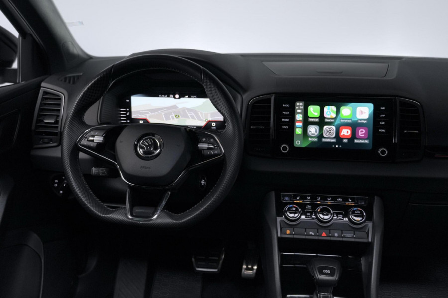 Škoda Karoq 1.5 TSI ACT Sportline Automaat | Pano-dak | CarPlay | Virtual | Acc | Stoelverwarming V+A | Led | Pdc | Keyless |