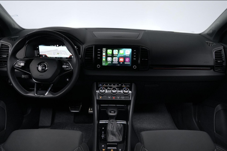 Škoda Karoq 1.5 TSI ACT Sportline Automaat | Pano-dak | CarPlay | Virtual | Acc | Stoelverwarming V+A | Led | Pdc | Keyless |