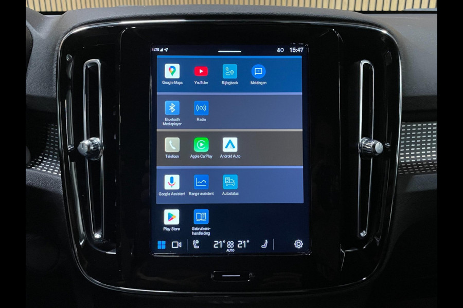 Volvo XC40 Recharge Core|BLACK-GREY|ACC|CAMERA|APPLE CARPLAY/ANDROID AUTO|STOEL+STUURVERW|ELEK.KLEP|NL-AUTO|NAP|INCL.BTW|1e EIG|