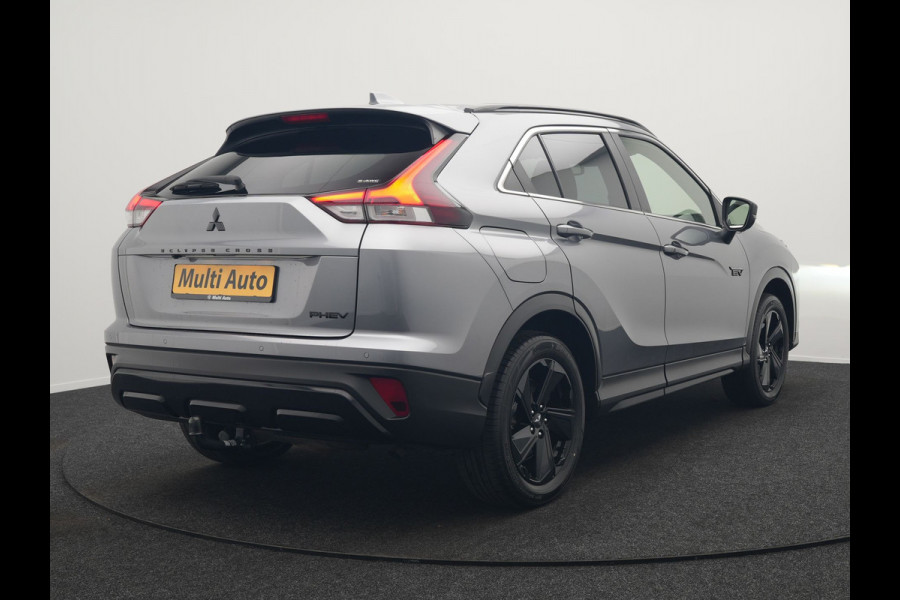 Mitsubishi Eclipse Cross 2.4 Black Edition Plug In Hybrid 188pk PHEV | Trekhaak Afn. | Adaptive Cruise | 360 Camera | Alcantara Sportstoelen Verwarmd | Apple Carplay | Stuur Verwarmd | Navigatie | Keyless | Blis |