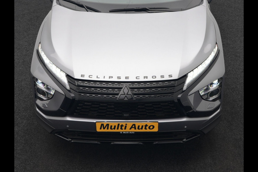 Mitsubishi Eclipse Cross 2.4 Black Edition Plug In Hybrid 188pk PHEV | Trekhaak Afn. | Adaptive Cruise | 360 Camera | Alcantara Sportstoelen Verwarmd | Apple Carplay | Stuur Verwarmd | Navigatie | Keyless | Blis |
