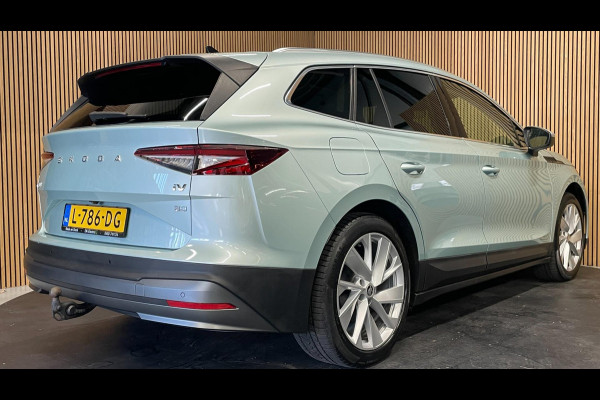 Škoda ENYAQ iV 80|96% SOH|1/2LEDER|PANO|ACC|TREKH.|ELEK.INTER+A-KLEP|STUUR+STOELVERW V+A|CAMERA|CARPLAY|CLIMATE+CRUISE CONTROL|NL|