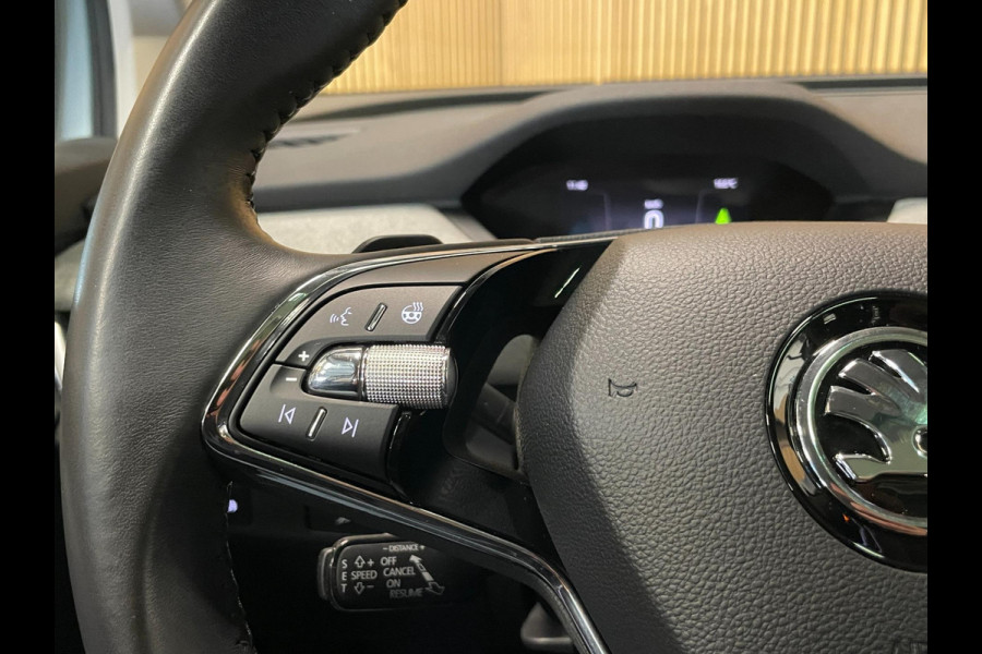 Škoda ENYAQ iV 80|96% SOH|1/2LEDER|PANO|ACC|TREKH.|ELEK.INTER+A-KLEP|STUUR+STOELVERW V+A|CAMERA|CARPLAY|CLIMATE+CRUISE CONTROL|NL|