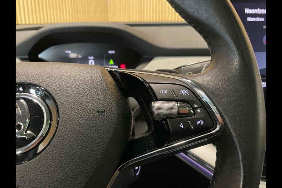Škoda ENYAQ iV 80|96% SOH|1/2LEDER|PANO|ACC|TREKH.|ELEK.INTER+A-KLEP|STUUR+STOELVERW V+A|CAMERA|CARPLAY|CLIMATE+CRUISE CONTROL|NL|