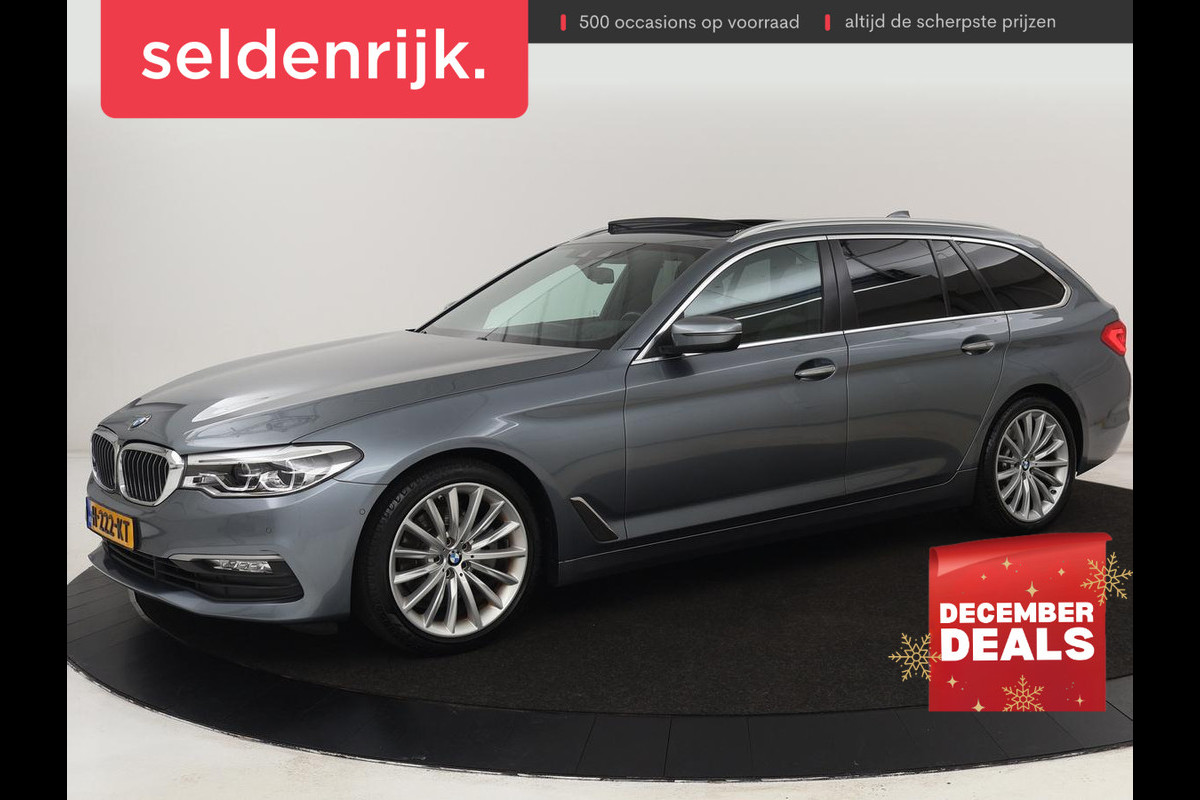 BMW 5 Serie 520i High Executive | Panoramadak | Trekhaak | Leder | Stoelverwarming | Camera | Head-Up | Navigatie | Full LED | Climate control