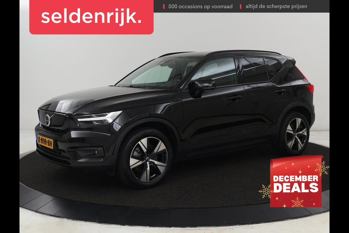 Volvo XC40 Recharge P8 AWD R Design | Trekhaak | Stoel & stuurverwarming | Camera | Carplay | Leder/Alcantara | Adaptive cruise | Keyless | Full LED | 19'' lichtmetalen velgen