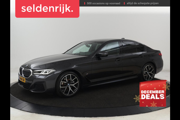 BMW 5 Serie 520i M Sport | Leder | Stoelverwarming | Carplay | 19'' | Sportstoelen | Live Cockpit | Navigatie | Parkeerhulp | Adaptief LED | Memory | Keyless start