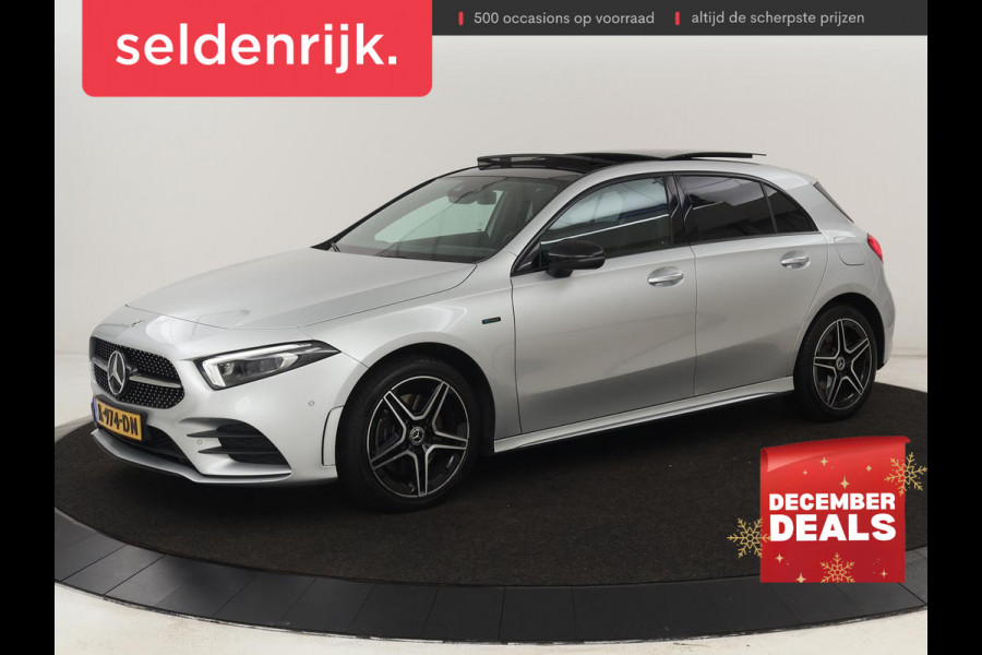 Mercedes-Benz A-Klasse 250e Business Solution AMG | Panoramadak | Stoelverwarming | Memory | Keyless | Leder/Alcantara | Matrix LED | Side Assist | Sfeerverlichting | Widescreen | PHEV | Plug In
