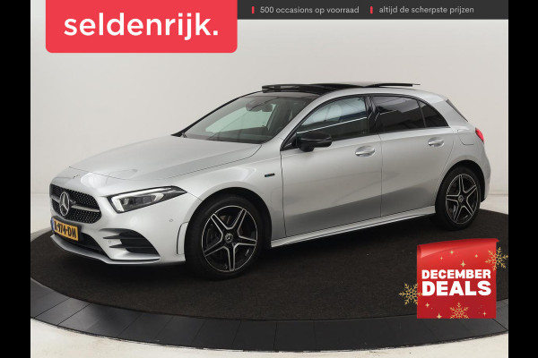 Mercedes-Benz A-Klasse 250e Business Solution AMG | Panoramadak | Stoelverwarming | Memory | Keyless | Leder/Alcantara | Matrix LED | Side Assist | Sfeerverlichting | Widescreen | PHEV | Plug In